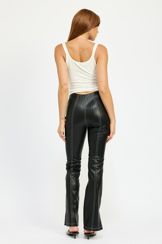 Midnight leather pants