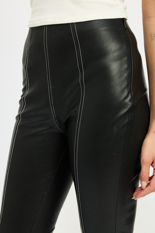 Midnight leather pants