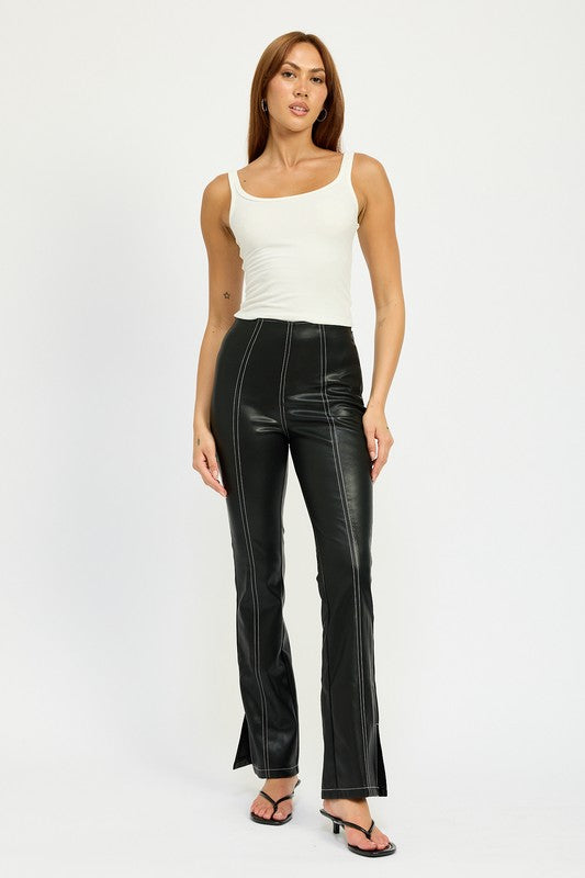 Midnight leather pants