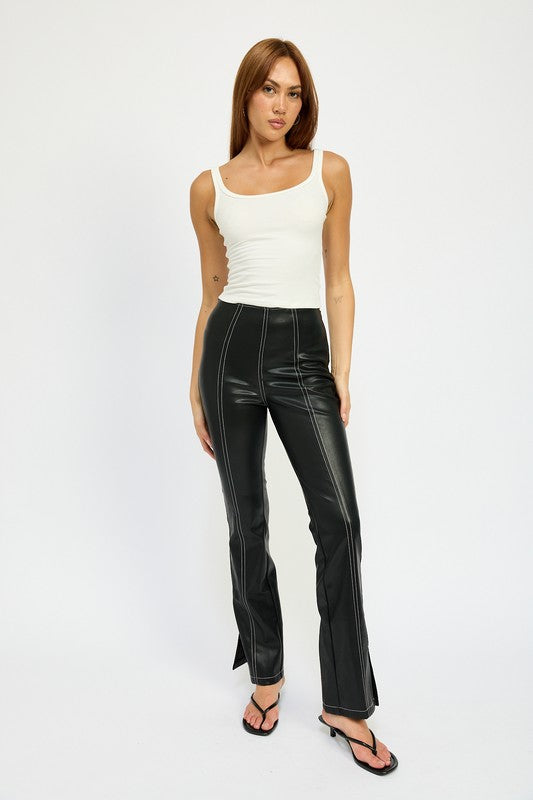 Midnight leather pants