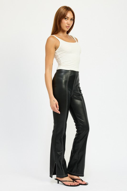 Midnight leather pants