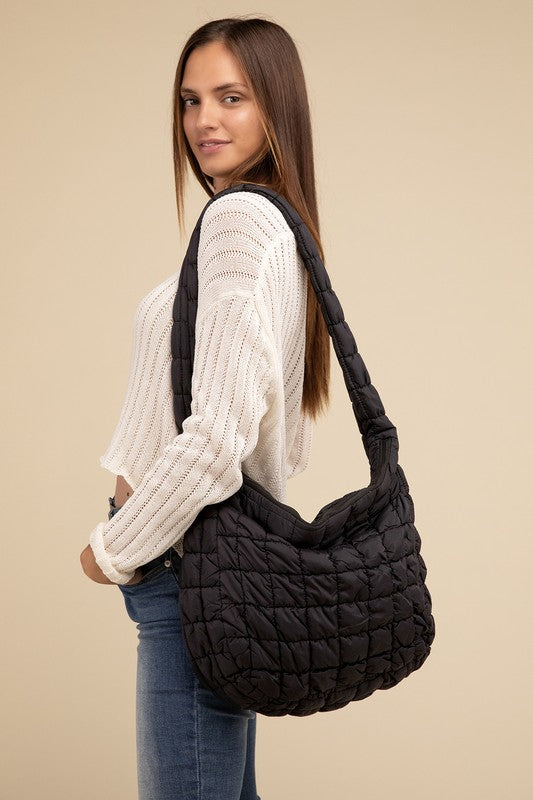 “Puffer” Quilted Crossbody Bag