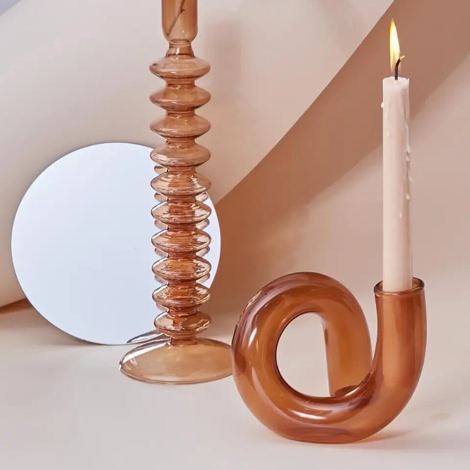 Twisted candle holder/vase