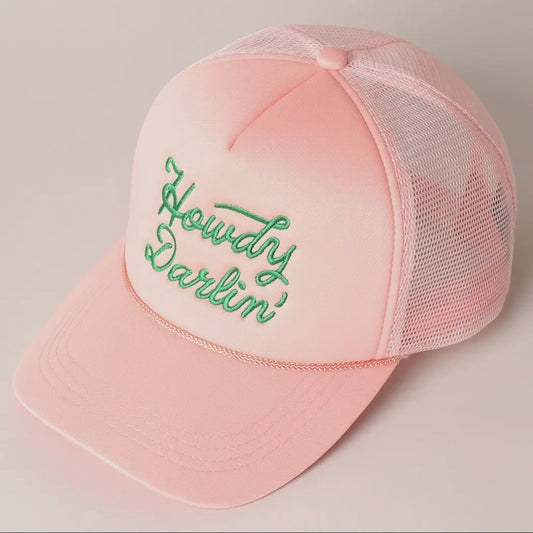 “Howdy Darlin” hat (pink)