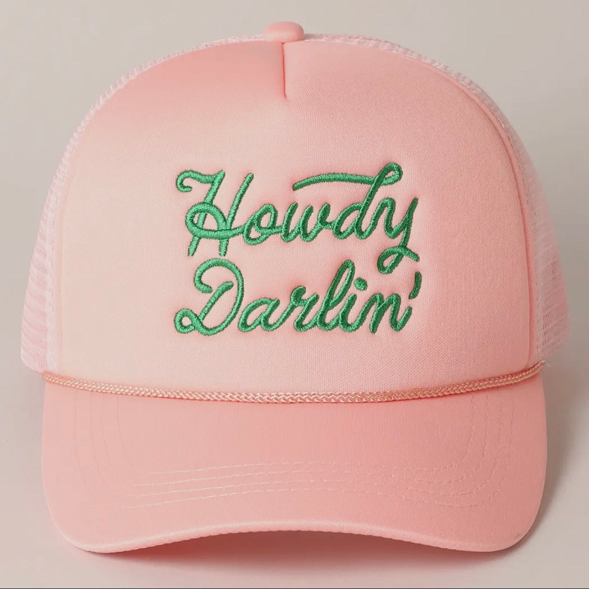 “Howdy Darlin” hat (pink)