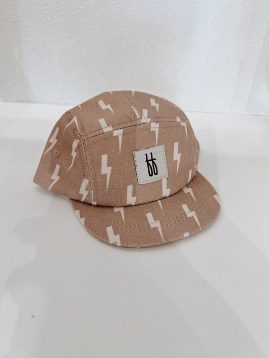 Tan & Cream Lightning Bolt  | Snap Back